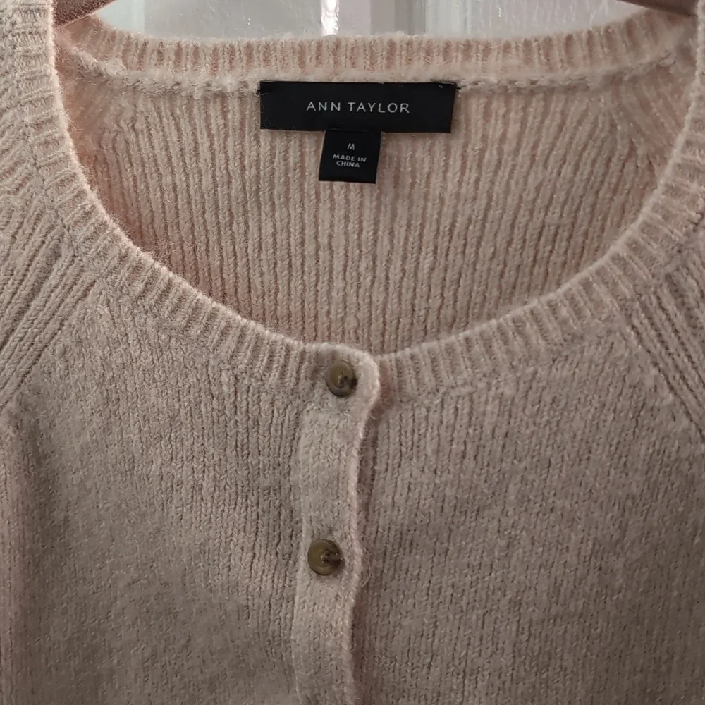 Ann Taylor Soft Light Pink Knit Sweater - Picture 5 of 9